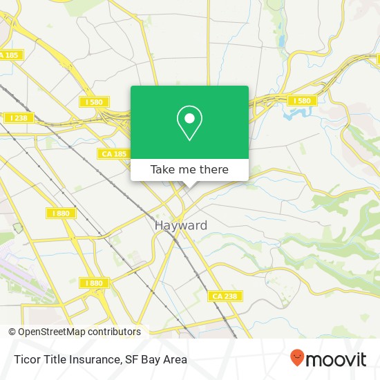 Mapa de Ticor Title Insurance