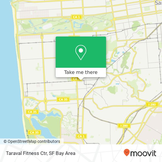 Mapa de Taraval Fitness Ctr