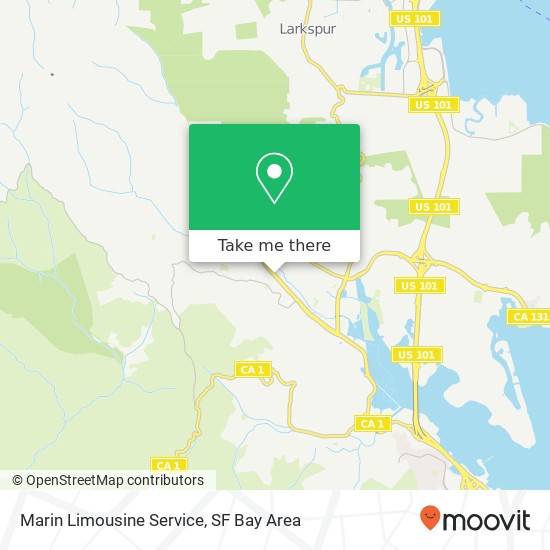 Mapa de Marin Limousine Service