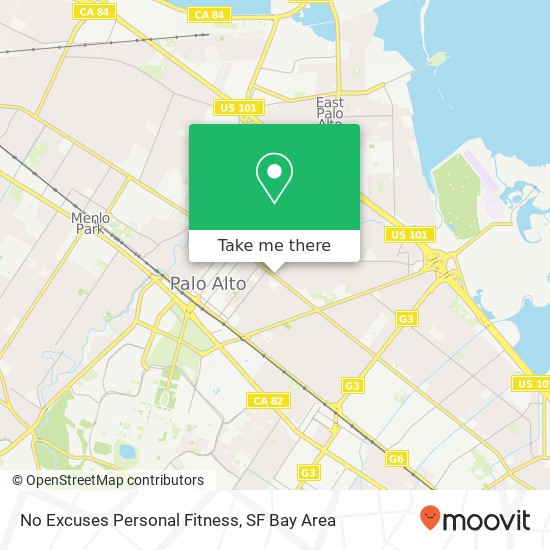 Mapa de No Excuses Personal Fitness