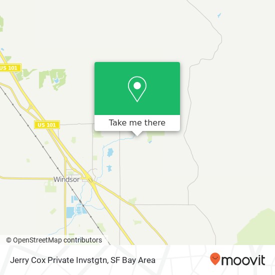 Jerry Cox Private Invstgtn map