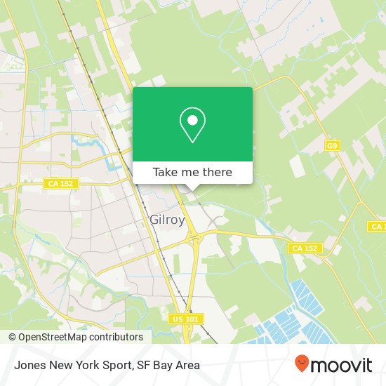 Jones New York Sport map