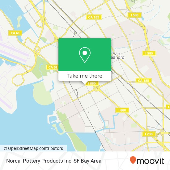 Mapa de Norcal Pottery Products Inc
