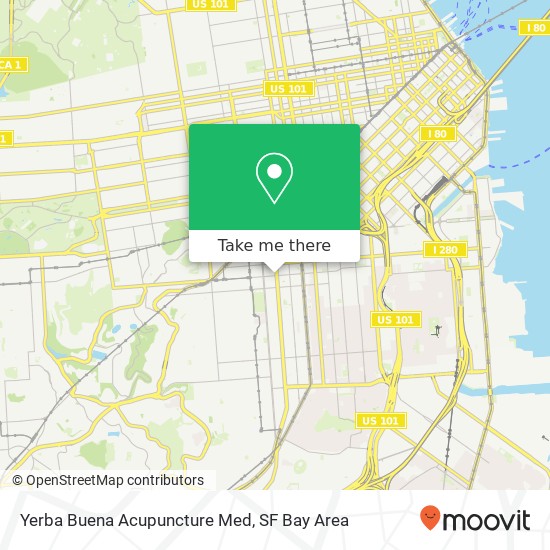 Yerba Buena Acupuncture Med map