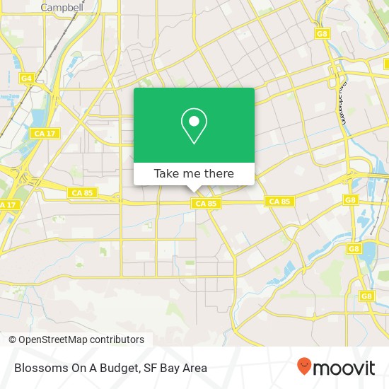 Blossoms On A Budget map