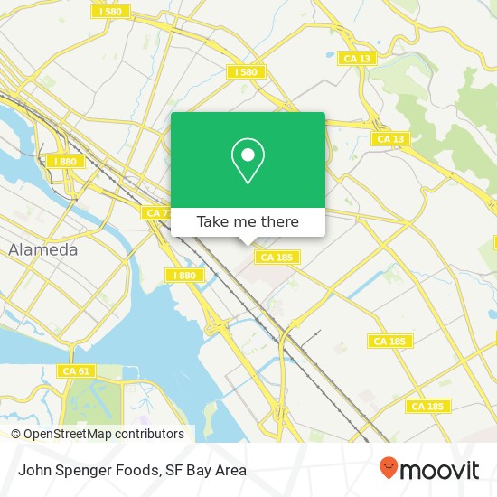 John Spenger Foods map