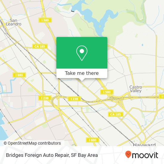 Mapa de Bridges Foreign Auto Repair