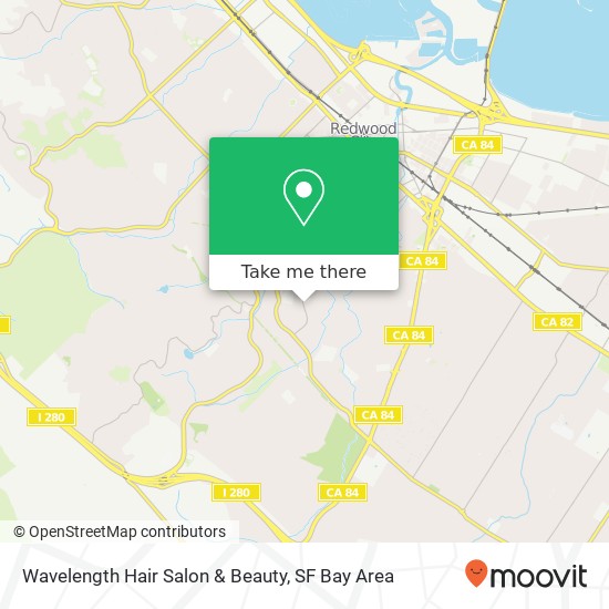 Mapa de Wavelength Hair Salon & Beauty