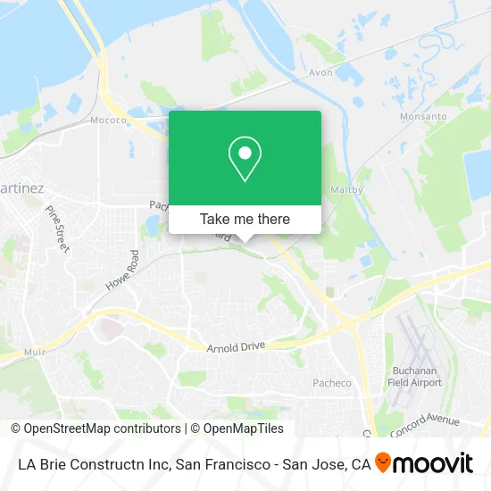 LA Brie Constructn Inc map