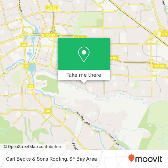 Carl Becks & Sons Roofing map