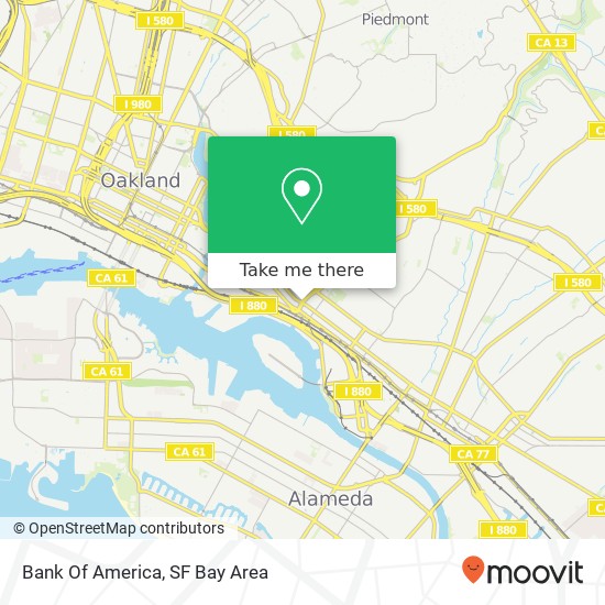 Bank Of America map