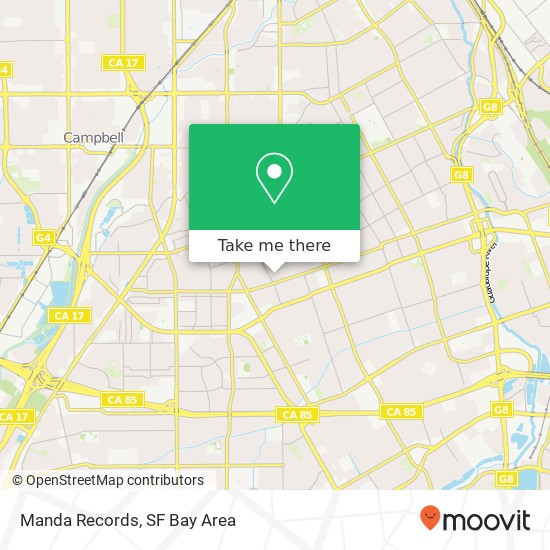 Manda Records map