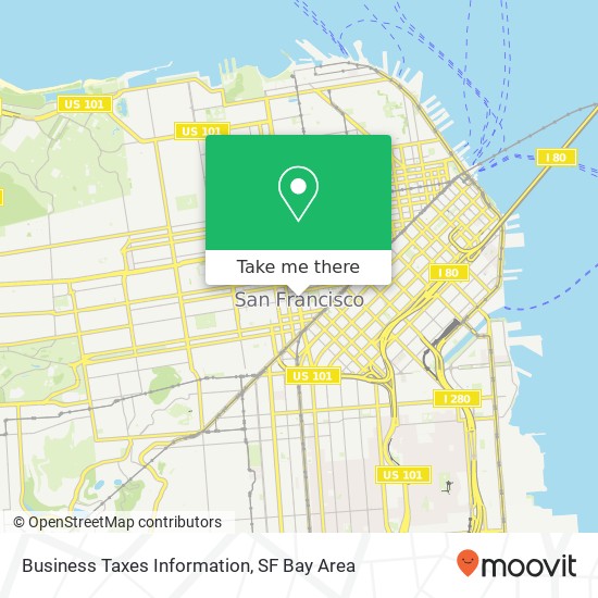 Business Taxes Information map