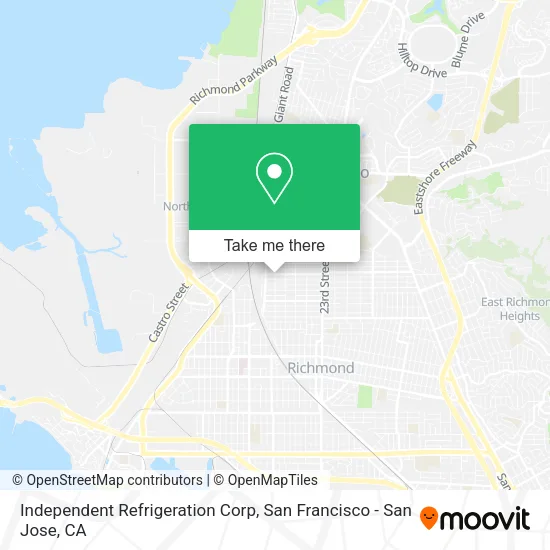 Independent Refrigeration Corp map