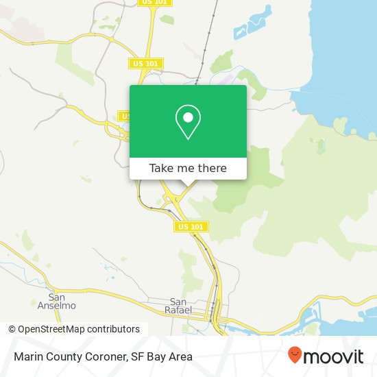Marin County Coroner map