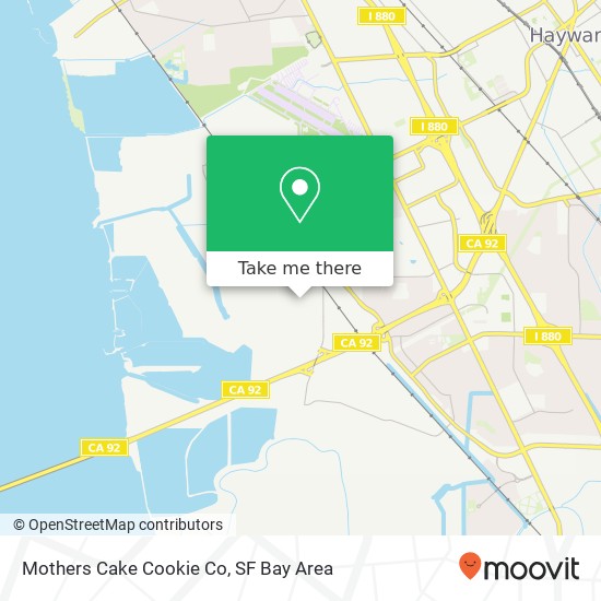 Mothers Cake Cookie Co map