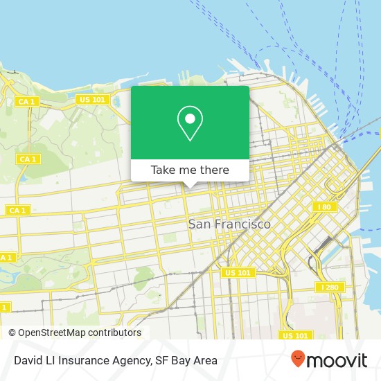 David LI Insurance Agency map