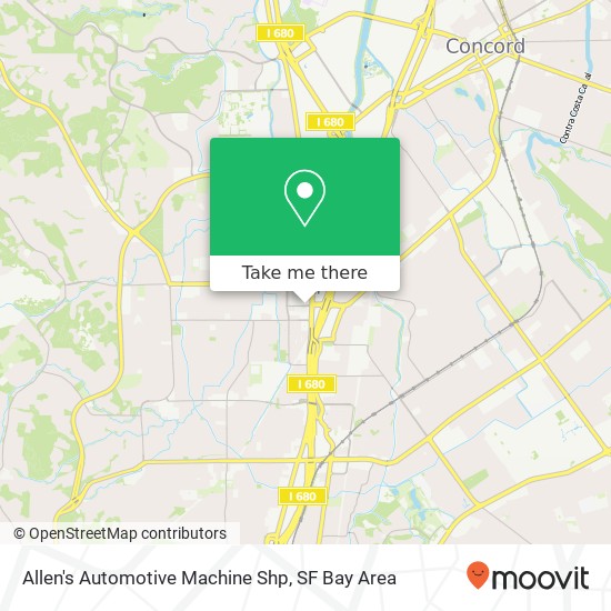 Mapa de Allen's Automotive Machine Shp