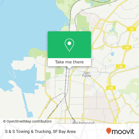 S & S Towing & Trucking map