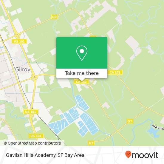 Mapa de Gavilan Hills Academy