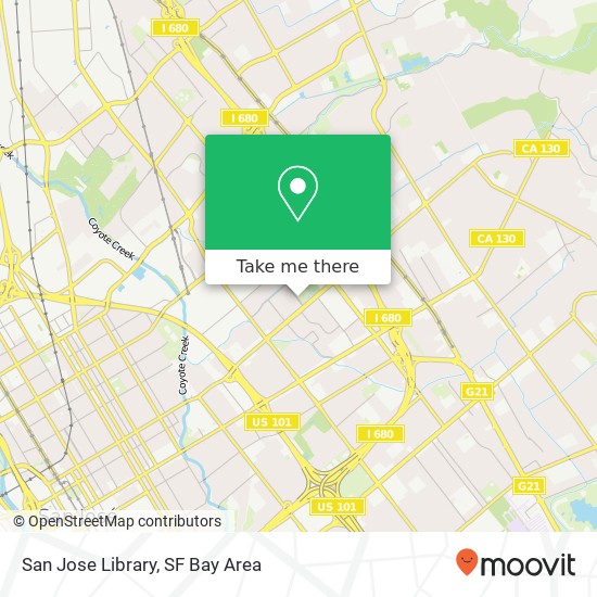 Mapa de San Jose Library