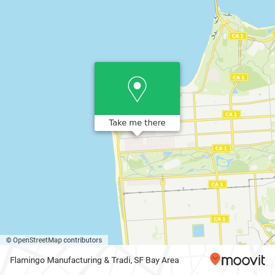 Flamingo Manufacturing & Tradi map