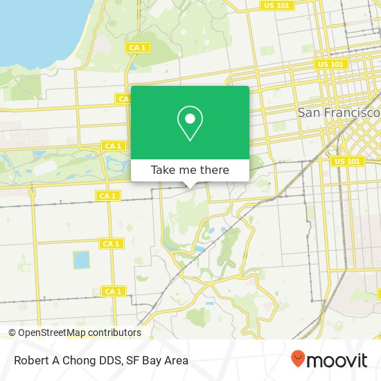 Robert A Chong DDS map
