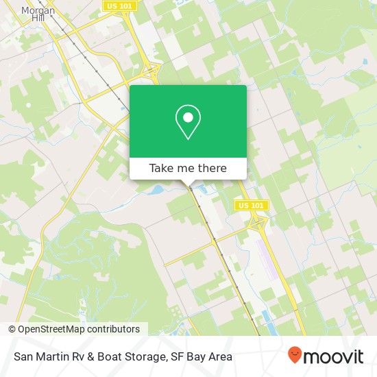 San Martin Rv & Boat Storage map