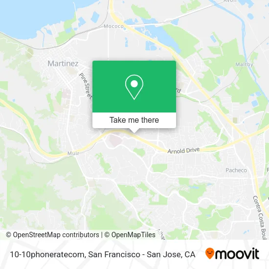 Mapa de 10-10phoneratecom
