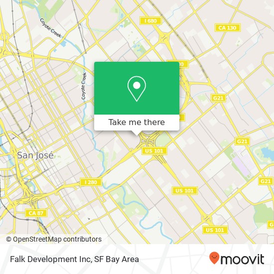 Mapa de Falk Development Inc