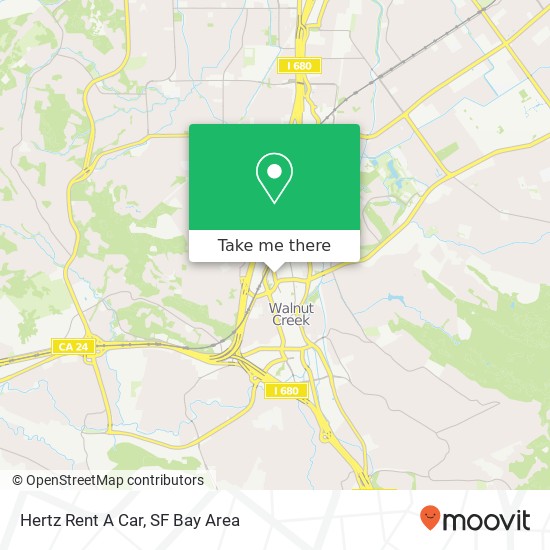 Hertz Rent A Car map