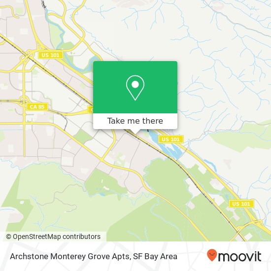 Archstone Monterey Grove Apts map