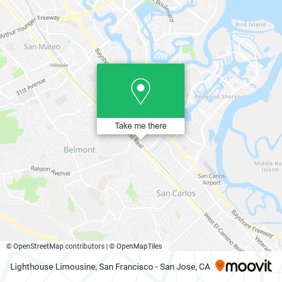 Lighthouse Limousine map