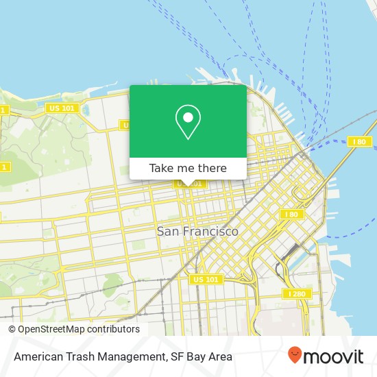 American Trash Management map