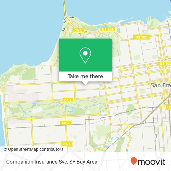 Companion Insurance Svc map