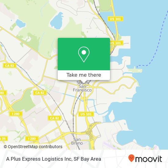 A Plus Express Logistics Inc map