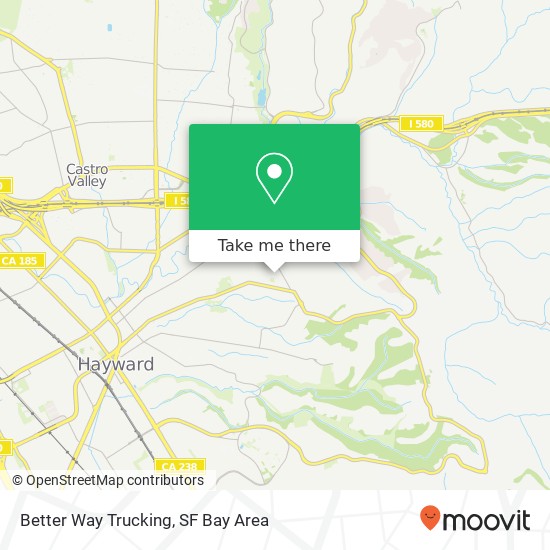 Better Way Trucking map