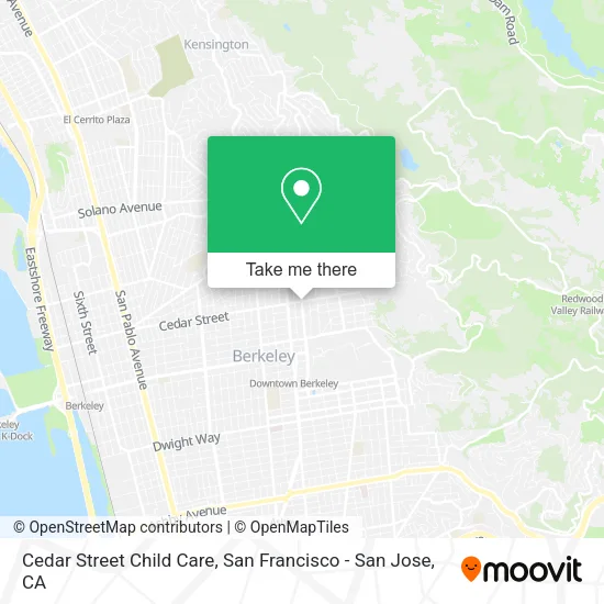 Mapa de Cedar Street Child Care