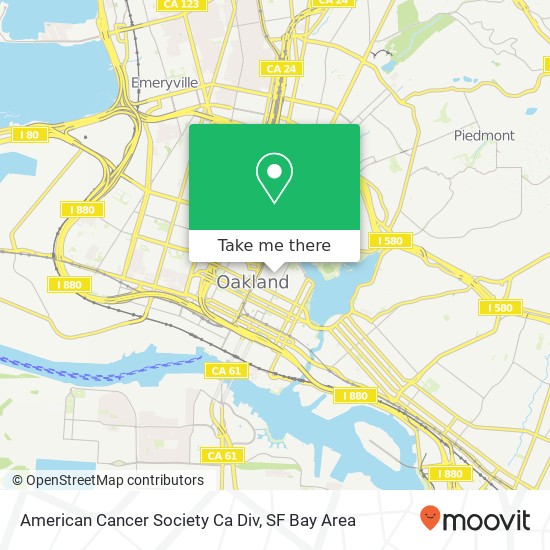 Mapa de American Cancer Society Ca Div