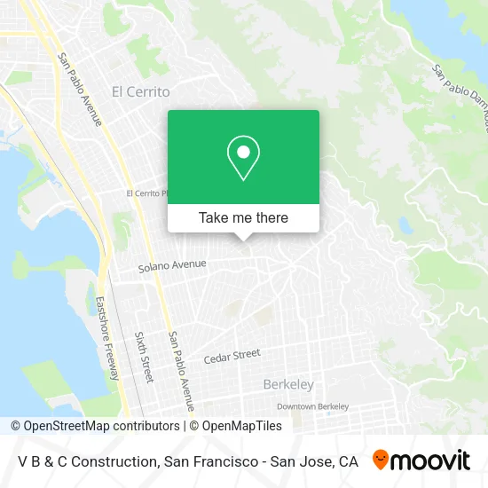 V B & C Construction map