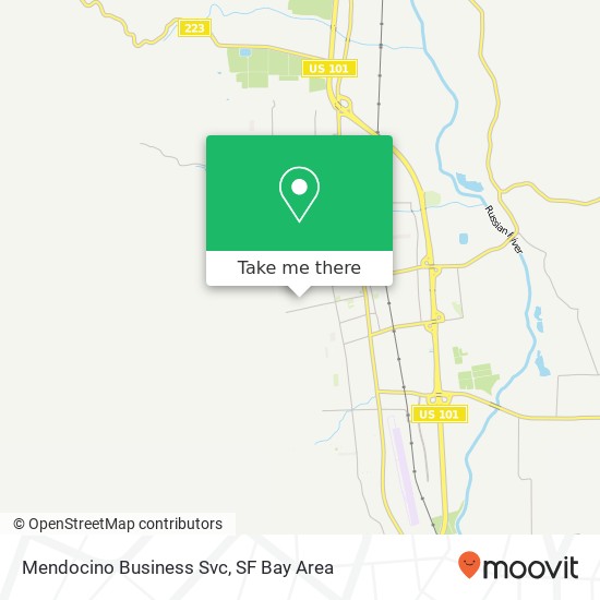 Mendocino Business Svc map