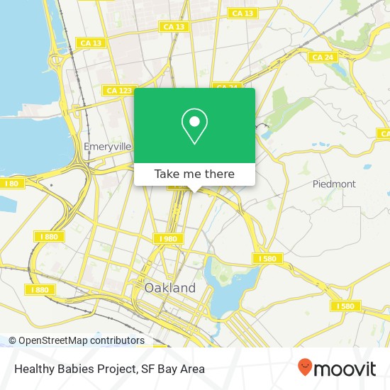 Mapa de Healthy Babies Project