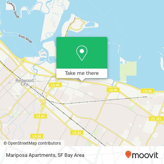 Mapa de Mariposa Apartments