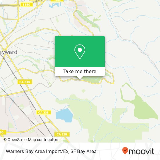 Warners Bay Area Import/Ex map