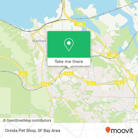 Orinda Pet Shop map