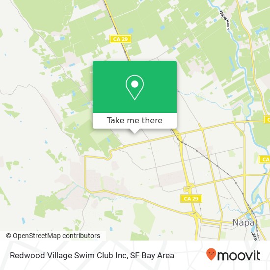 Redwood Village Swim Club Inc map