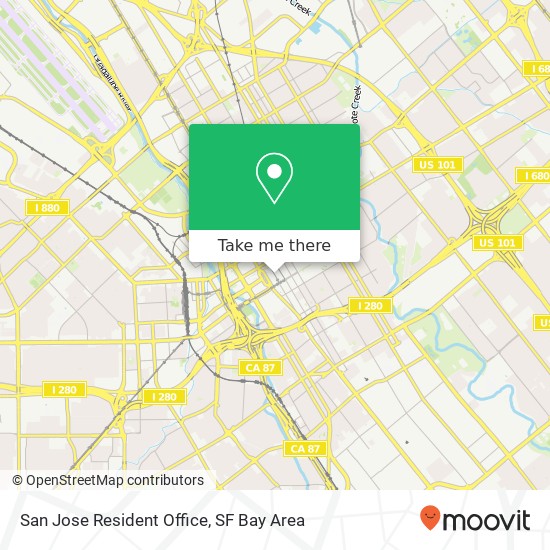 Mapa de San Jose Resident Office