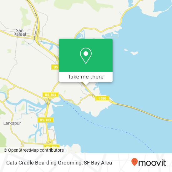 Cats Cradle Boarding Grooming map