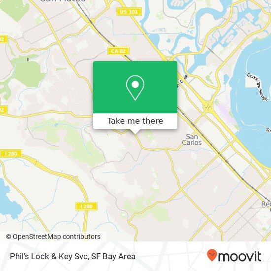 Phil's Lock & Key Svc map