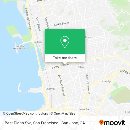 Mapa de Best Piano Svc